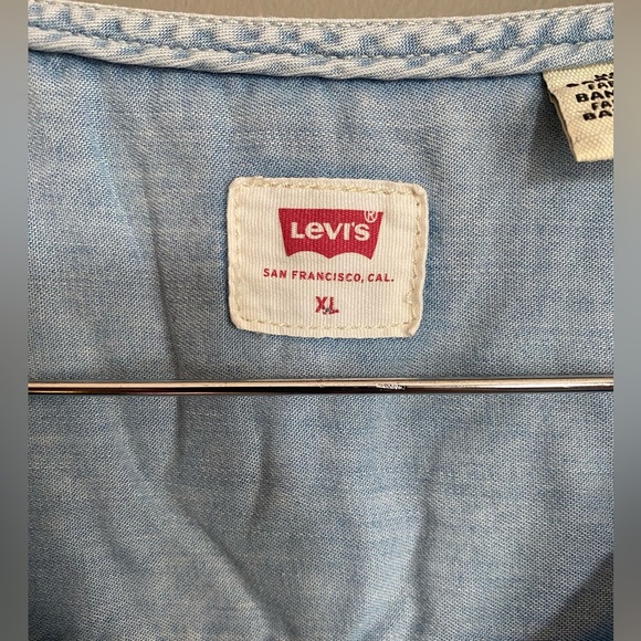 Levi’s “Halsey” Blouse Lightweight 3/4 Sleeve Flowy Size XL - Picture 10 of 13